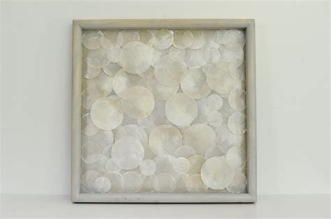 Capiz Shell Art Piece – 16″ | The Painted OliveThe Painted Olive | Shell art, Seashell art ...