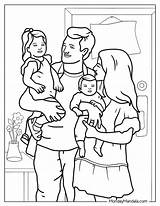 20 Diverse Family Coloring Pages Free PDF Printables sketch template