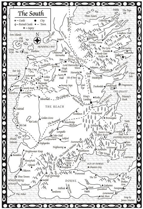 A Feast for Crows-Map of the South - A Wiki of Ice and Fire