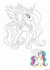 Princess Celestia Coloring Page Printable sketch template