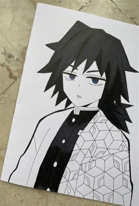 Giyu Tomioka drawing | Anime drawing books, Naruto sketch drawing ...