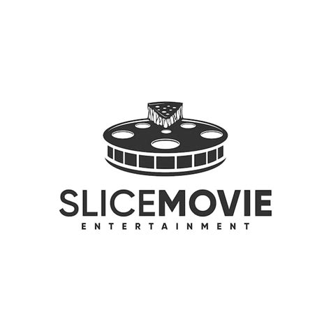 Premium Vector | Slice movie entertainment logo inspiration film roll