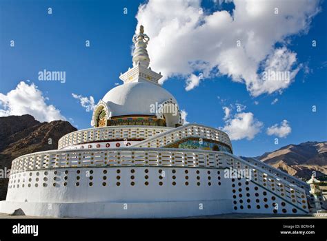 Shanti Stupa. Leh. Ladakh. India Stock Photo - Alamy