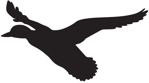 flying duck silhouette png - Clip Art Library