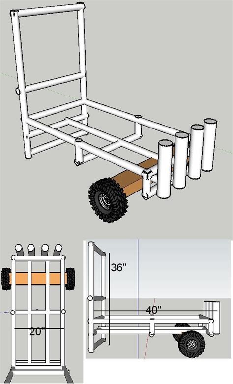 Rough Beach Cart Plans - Main Forum | Beach cart, Fishing cart, Diy boat