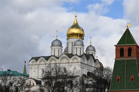 Cathedrals of the Kremlin stock image. Image of famous - 212515775