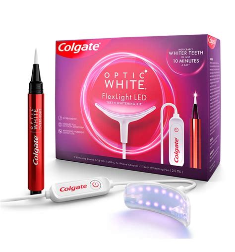 Colgate Optic White FlexLight LED Device Teeth Whitening Kit | Colgate AU