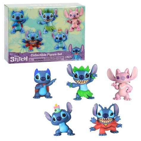 Disney’s Lilo & Stitch Collectible Stitch Figure Set, 5-pieces ...