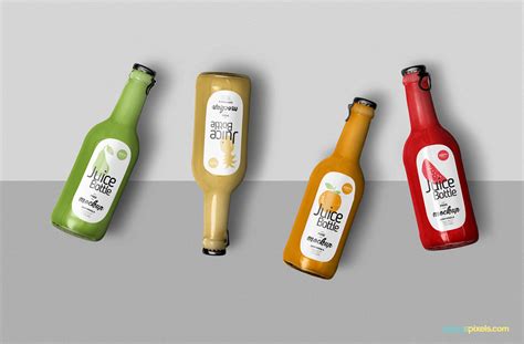 Free Awesome Juice Bottle Mockup | ZippyPixels