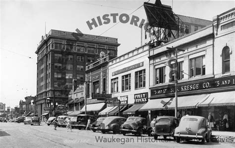 Genesee Street, c. 1935 — Waukegan Historical Society