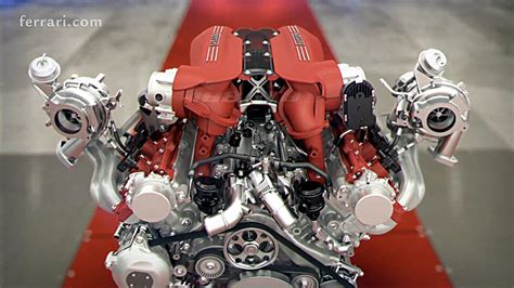 Ferrari 488 GTB engine animation is fascinating to watch