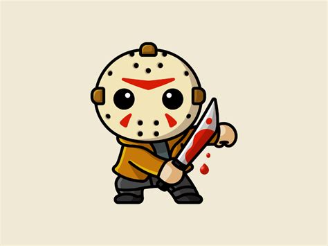 Jason | Horror cartoon, Halloween cartoons, Jason voorhees drawing