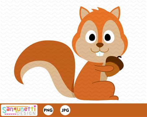 Hurt Squirrel Clipart