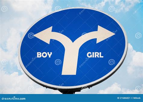 Boy and Girl sign stock image. Image of birth, right - 21686821