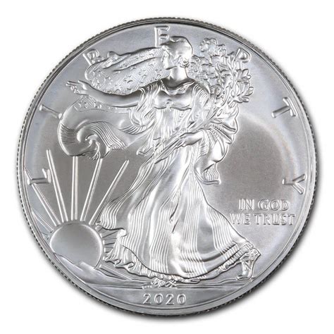 2020 1 oz Silver American Eagle BU | Golden Eagle Coins