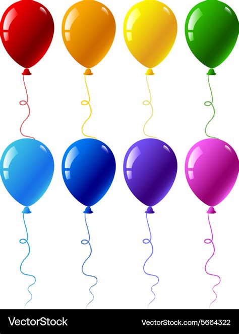 Colourful balloons Royalty Free Vector Image - VectorStock