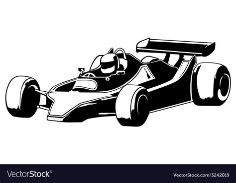 Racing car Royalty Free Vector Image - VectorStock