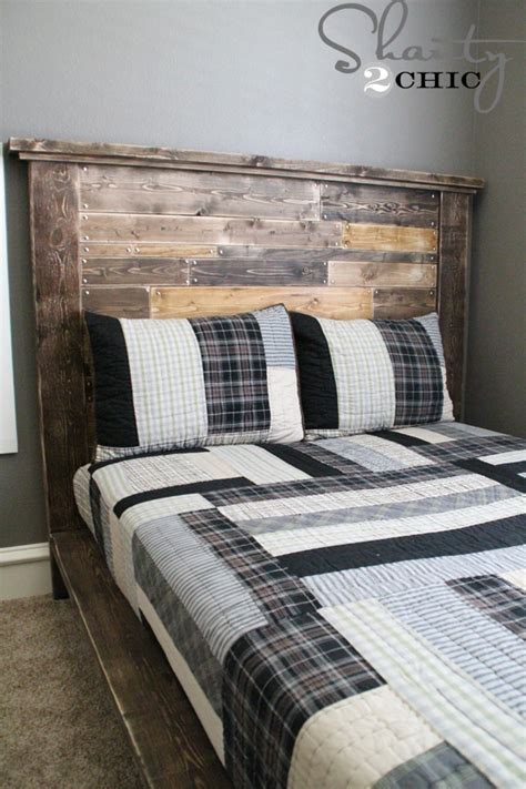 DIY Planked Headboard - Shanty 2 Chic