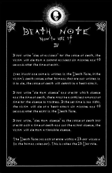 Deathnote Rules - page 4 by deathNote-club on DeviantArt