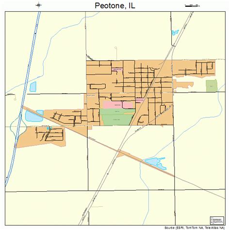 Peotone Illinois Street Map 1759052