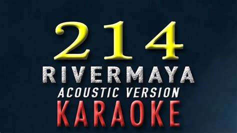 214 - Rivermaya | KARAOKE | Acoustic Version | Cover Lyrics - YouTube