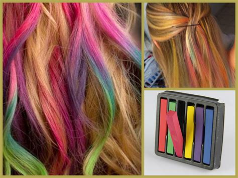 Set of 6 Temporary Hair Chalk - BelleChic