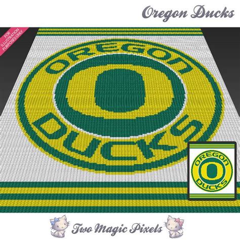 Oregon Ducks C2C Crochet Pattern