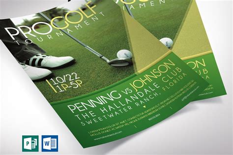 Golf Tournament Flyer Word Template