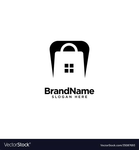 Home store logo design inspiration Royalty Free Vector Image