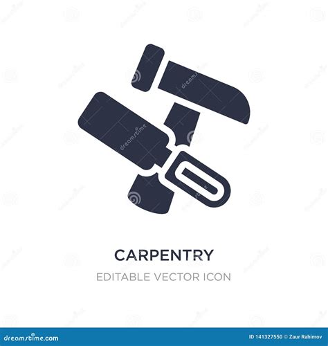 Carpentry Icon on White Background. Simple Element Illustration from ...