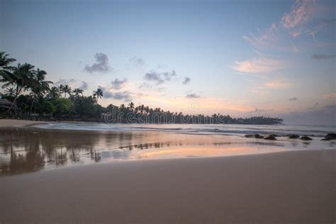 Paradise Beach of Sri Lanka at Sunrise. Stock Photo - Image of ocean, relaxation: 91343342