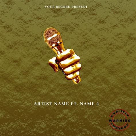 gold Mixtape/Album Cover Art Template | PosterMyWall