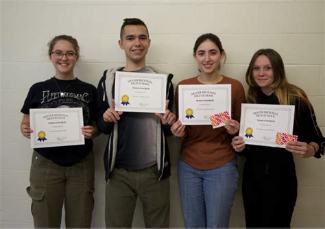 Dexter Regional High School October Students of the Month -Piscataquis ...