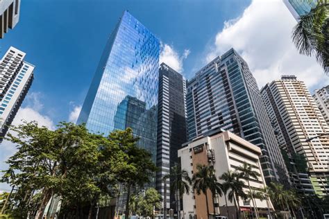 Pasig, Metro Manila, Philippines - Soaring glassy skyscrapers in ...