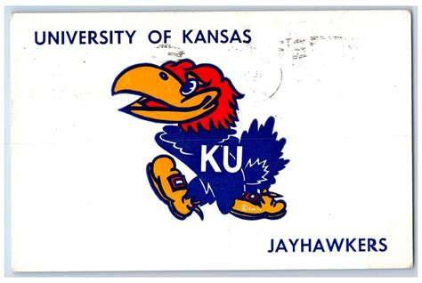 1961 University Of Kansas Jayhawkers School Campus Drawing Lawrence KS ...