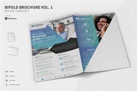 Bifold Brochure Mockups vol. 01 (249827) | Mockups | Design Bundles