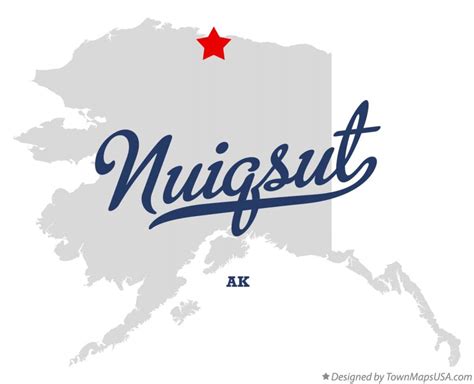 Map of Nuiqsut, AK, Alaska