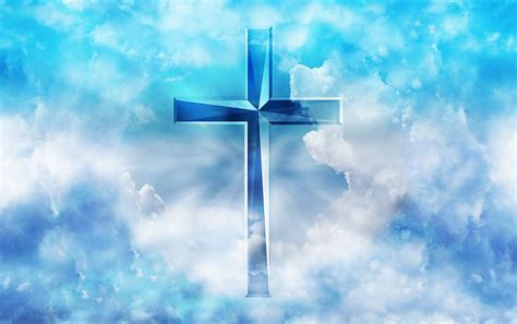 blue, cross, clouds wallpaper, jesus, christ, god, gospel, christian, christianity, church | Pxfuel