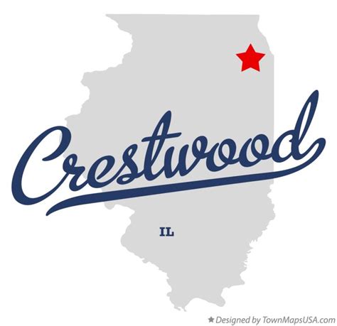 Map of Crestwood, IL, Illinois