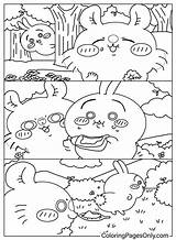 Chiikawa 涂色页  免费可打印 PDF 和在线涂色 sketch template