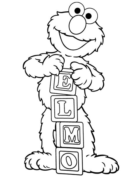 Baby Elmo Coloring Pages at GetColorings.com | Free printable colorings pages to print and color