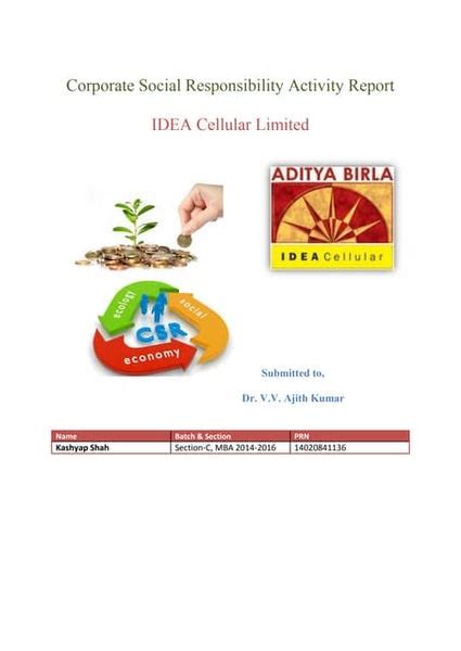 CSR - Aditya birla group | PPT