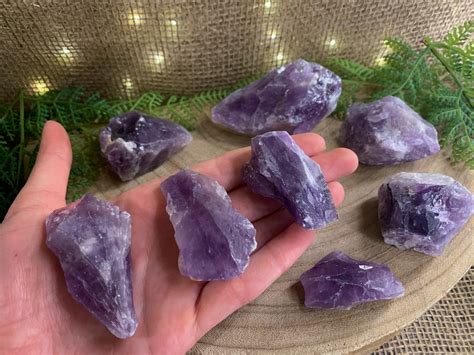 Dark Amethyst Shards Rough Amethyst Various Sizes - Etsy