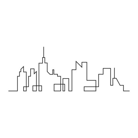 City skyline vector silhouette Stock Vector Image by ©elaelo #335419792