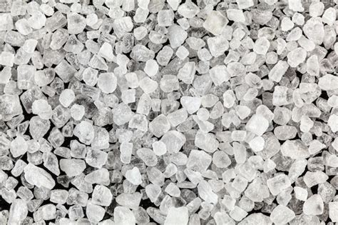 Premium Photo | White rock salt crystals, closeup view from above