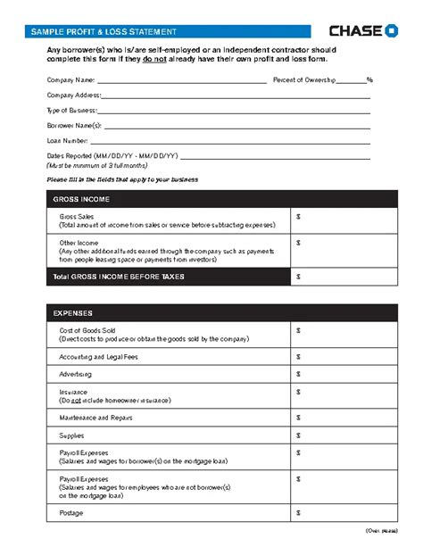 Profit And Loss Statement Template - PDFSimpli