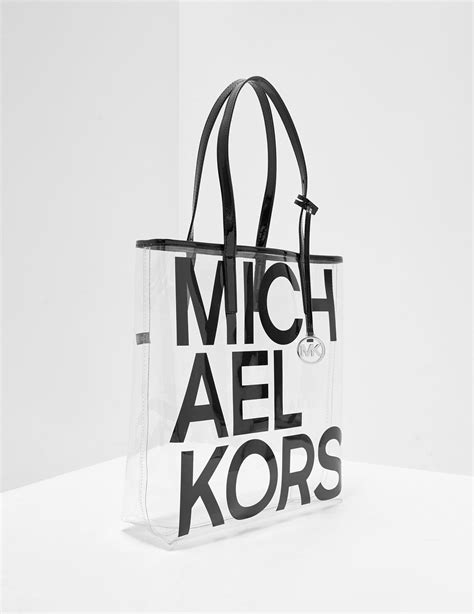 Michael Kors Clear Tote Bag Black - Lyst