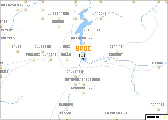 Broc (Switzerland) map - nona.net