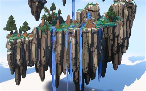 Minecraft Redditor builds a stunning floating island