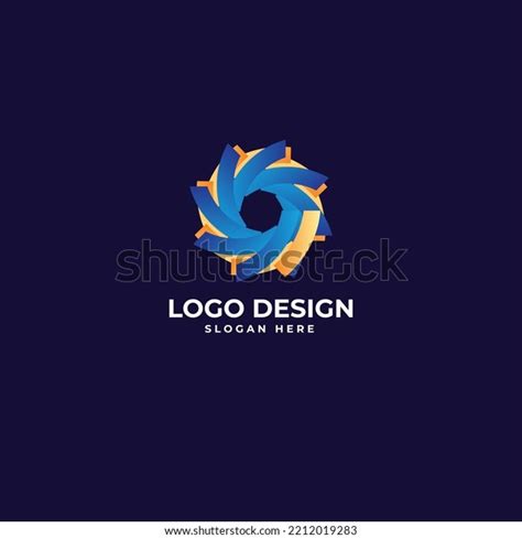 Abstract Shape Logo Design Vector Illustration Stock Vector (Royalty ...